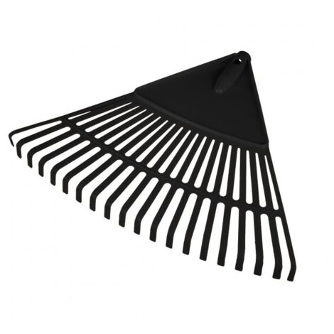 Râteau à feuilles Verto - Grand, noir - Remplacement facile du manche