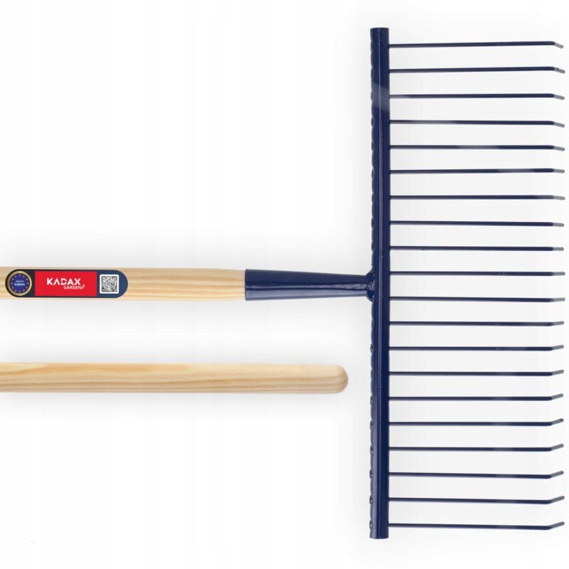 Kadax - Râteau à fil métallique avec manche de 170 cm