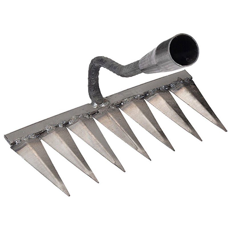 Phasat - Râteau à tapis désherbage houe râteau outil agricole désherbage scarificateur artefact outils agricoles (7 dents)