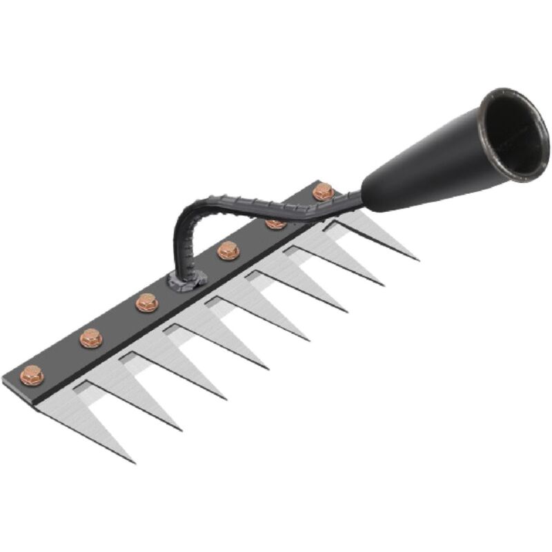 Rateau de Désherbage, Outil de Lâche Robuste Râteau de Désherbage, rateau de desherbage pour Jardinage, Désherbage, Ameublissement du Sol, Semis,