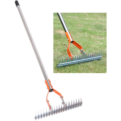 Râteau de Gazon Multifonction pour Jardin et Pelouse, Durable, 3 Pièces - KZQ