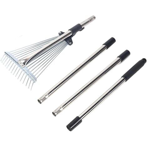 Râteau de Jardin - Râteaux à Gazon 15 Dents Outils à Main - Outils de