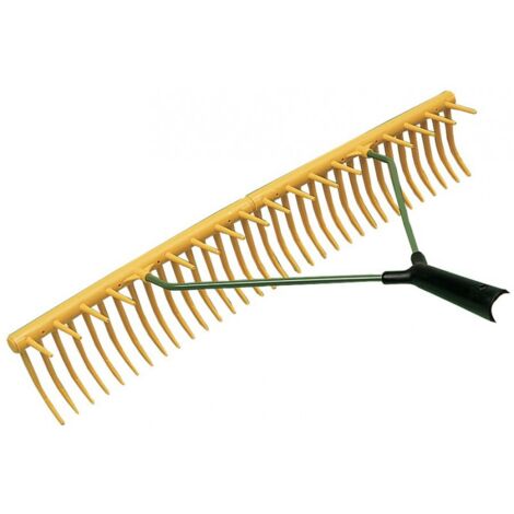 Rateau en plastique 32 dents – Largeur de travail 650 mm – Pour ramassage efficace de feuilles et débris – Tiges élastiques coniques – Jost