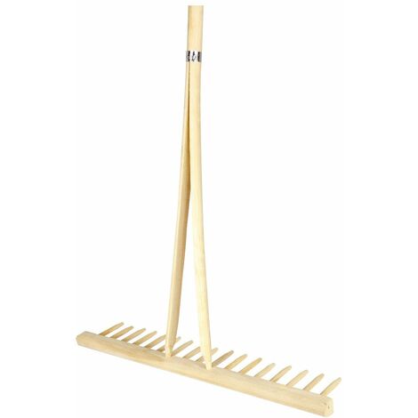 Rateau équerre 17 dents en bois – Pour bois dur – Longueur 1m – Conçu pour travaux de précision et aménagement extérieur – La Boissellerie Du Velay