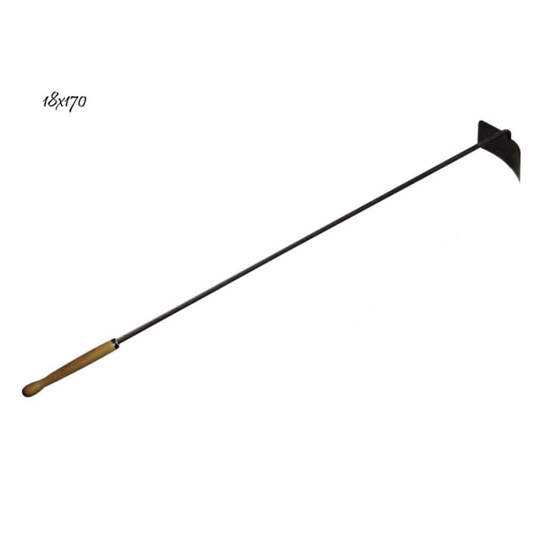 Râteau grand 160 x 18 cm avec manche en bois.