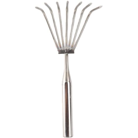 Râteau Main Mano R280 7 Dents Inox Ergonomique Anti-Corrosion