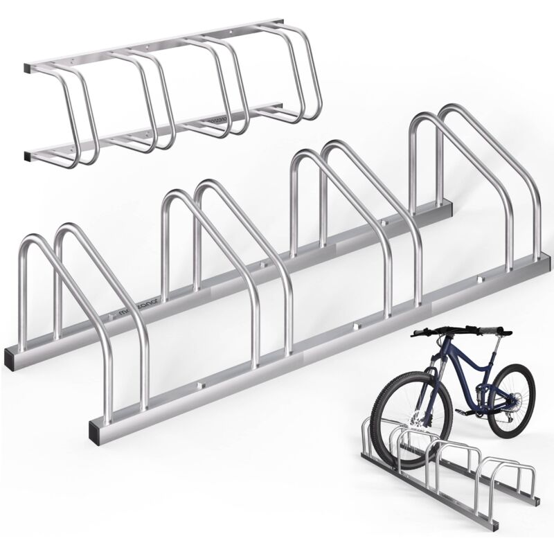 Râtelier vélos métal support de rangement pneu 65 mm max range-vélos support rangement vélo vtt enfants bmx 4 vélos - Monzana