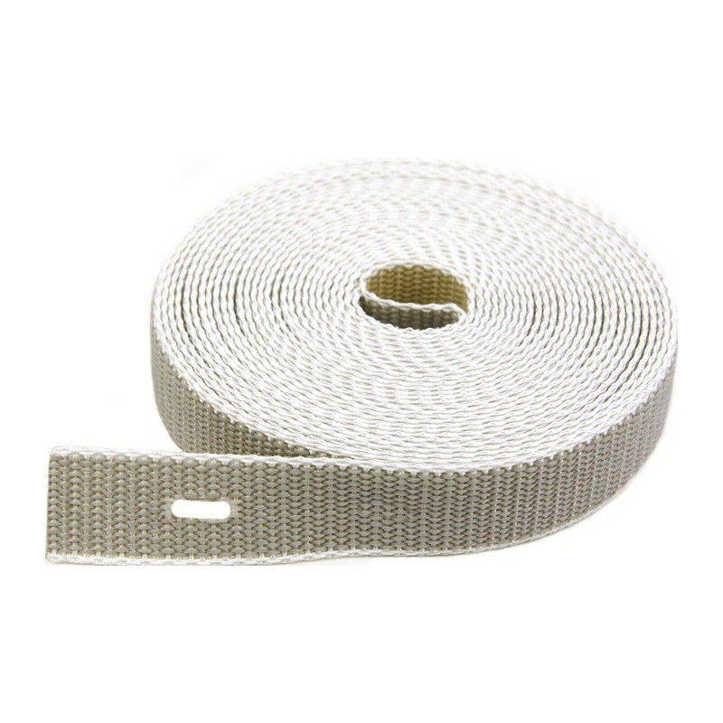 Image of Cinghia per cintura avvolgibile, confezione self-service, cintura beige-grigia-B. 22 mm per la lunghezza della cintura pezzo di cintura di 6 m 1,7 mm