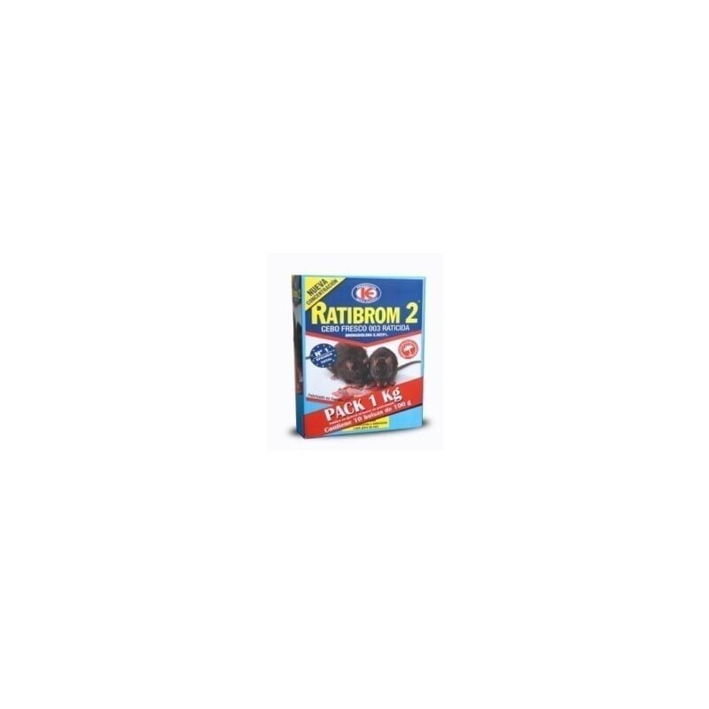 

Raticida 10Bol X 100Gr Cebo Fresco Ratibrom-2 D01.370 1 Kg