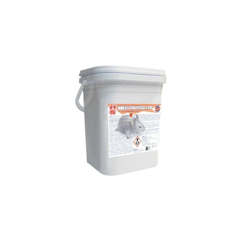 

Raticida Warin's cebo fresco Bromadiolona 3 Kg
