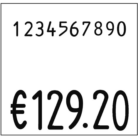 ratioform, Etiquettes pour étiqueteuses de prix, l x h 29 x 28