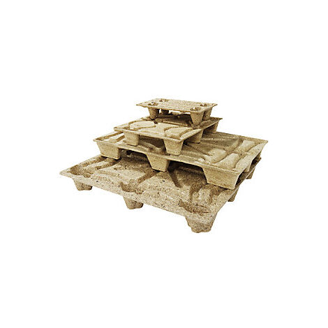ratioform terra  Pallet in legno pressato  marrone  lungh x