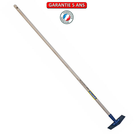 Ratissoire provençale emmanchée 150 cm – Lame acier trempé 20 cm – Affûtée pour aération optimale du sol – Fabrication française – Outils Perrin