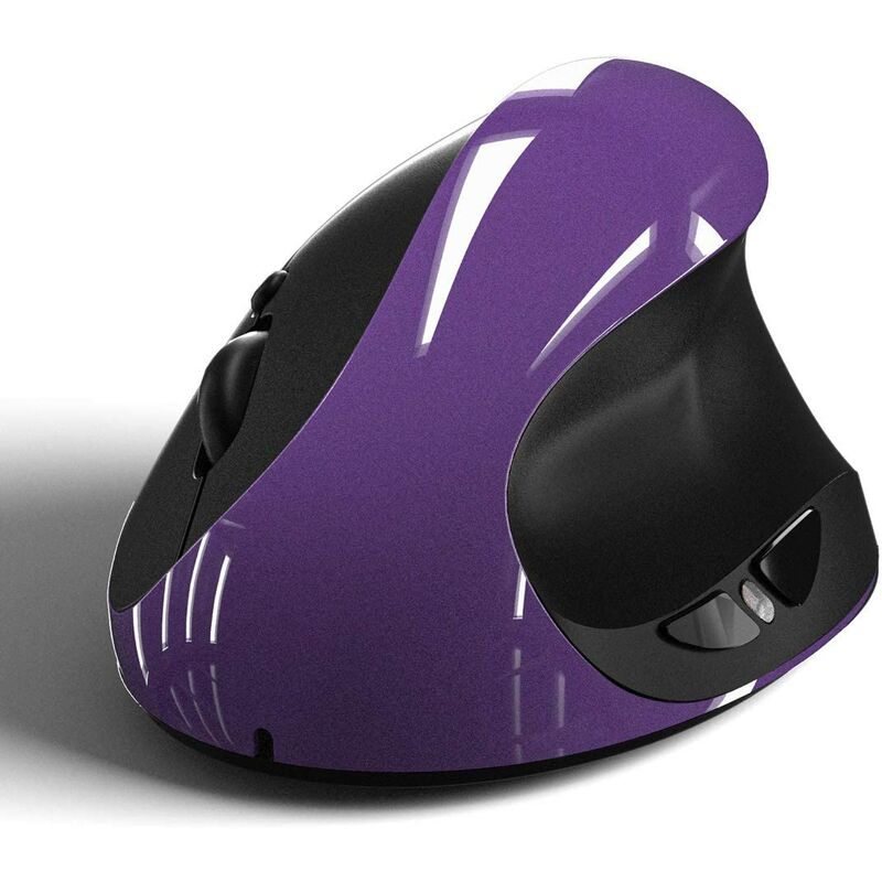 

Ratón inalámbrico de diseño de 10 unidades, ratón ergonómico vertical recargable USB 2.4G con 6 botones 3 niveles DPI 800/1200/1600 ajustable para