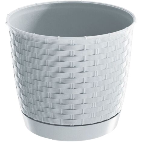 RATOLLA RUNDER BLUMENTOPF – WEISS – PP-DRLO145B