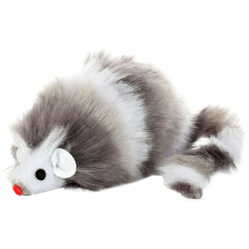 

Ratón Griso de juguete. 27 cm. para gatos.