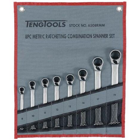 Ratsche Kombischlüssel Set  TENGTOOLS 6508RMM 167150101