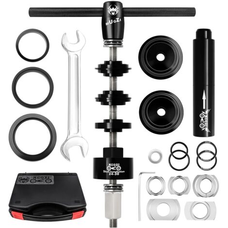 Ratstone Kit Inférieur De Vélo,Outil De Presse Pour Direction Vélo,Extracteur Roulement Velo,Outil De Pressage Professionnel Pour Bb73 Bb86 Bb30 Bb91 Bb92 Pf30