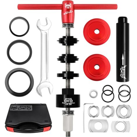 Ratstone Kit Inférieur De Vélo,Outil De Presse Pour Direction Vélo,Extracteur Roulement Velo,Outil De Pressage Professionnel Pour Bb73 Bb86 Bb30 Bb91 Bb92 Pf30