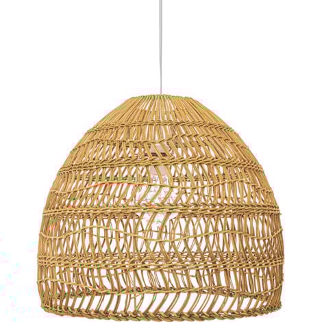 PRIVATEFLOOR Rattan Ceiling Lamp - Boho Bali Design Pendant Lamp - 40cm - Hoa Natural wood