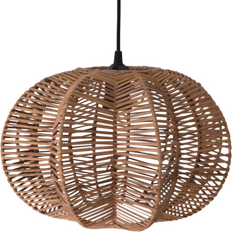 Rattan Ceiling Lamp - Boho Bali Design Pendant Lamp - Pya Natural