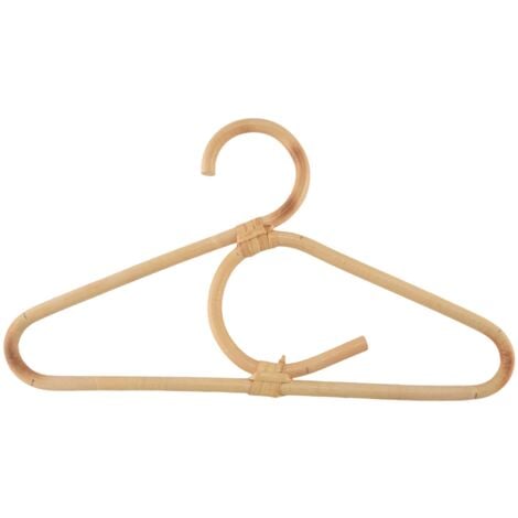 Rattan Clothes Hanger Style Kids Garments Organizer Rack Children Room Decoration for