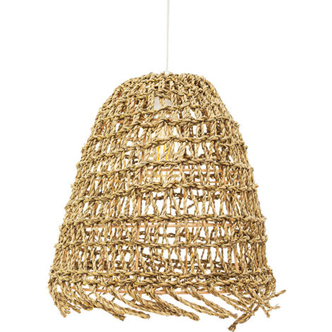 Rattan-Deckenlampe - Boho-Bali-Design-Pendelleuchte - Linei Natural wood