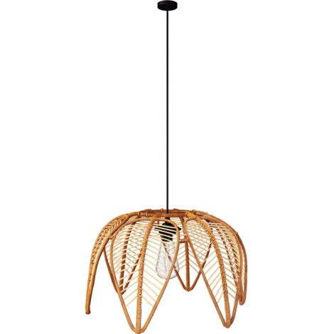 Rattan-Deckenlampe - Boho-Bali-Stil - Cardenia Naturfarben