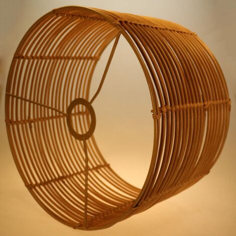 Rattan Drum Lampshade 1 Pack Floor Lamp