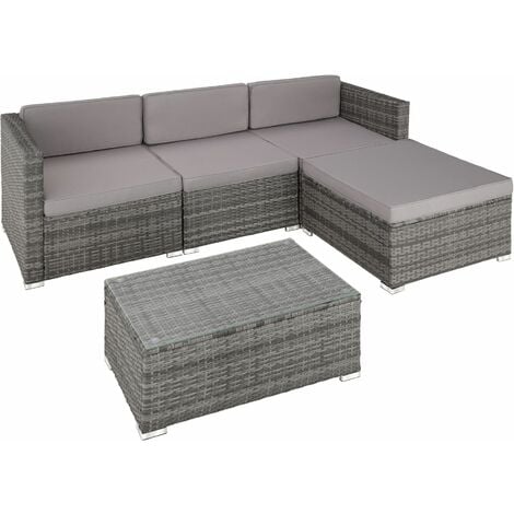 Rattan garden furniture set lounge Florence - garden sofa, garden corner sofa, rattan sofa