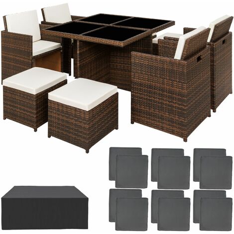 Best Price Brown Rattan Dining Set