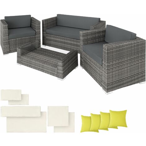 Rattan garden furniture set Munich - garden sofa, rattan sofa, garden sofa set