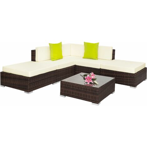 Rattan garden furniture set Paris - garden sofa, garden corner sofa, rattan sofa