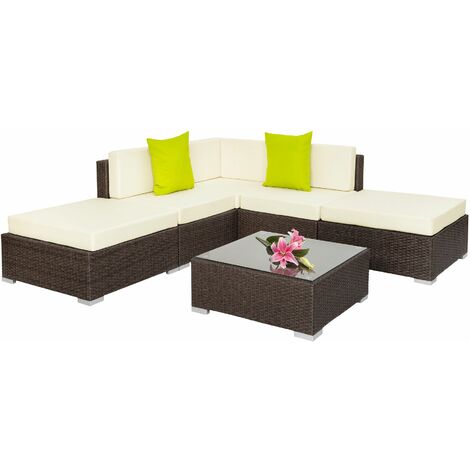 Rattan garden furniture set Paris - garden sofa, garden corner sofa, rattan sofa