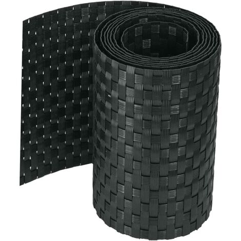 Rattan Rattan H19XL200 cm Privatsphäre Rattan Rotation Rottan Venice Francovist für Balconies Geländer Brixo - Black