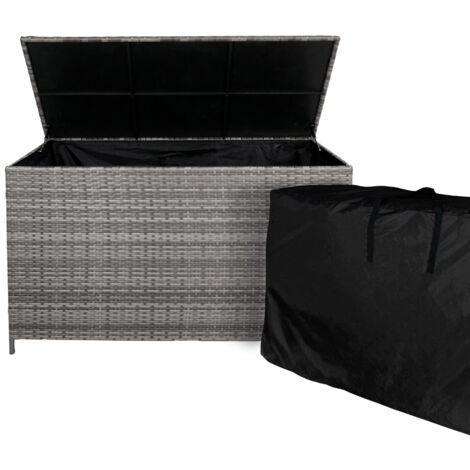 Rattan Storage Box 582L - Grey