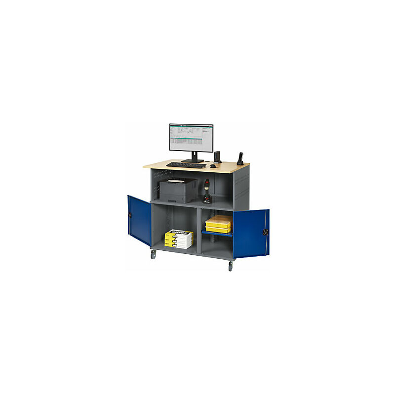 RAU - 100157 Tavolo per pc con parete divisoria