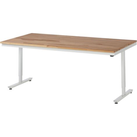 RAU Arbeitstisch adlatus 150 elektrisch höhenverstellbar Buche-Massiv-Platte 2000 mm x 1000 mm