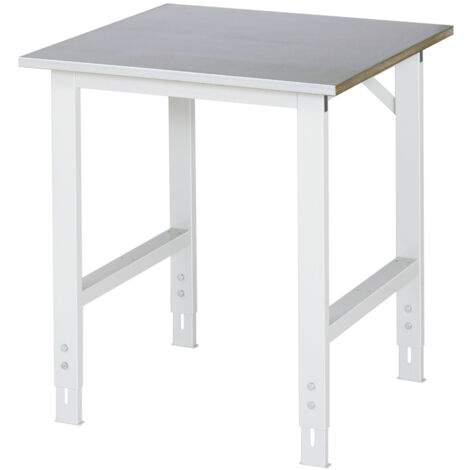 Rau Arbeitstisch Tom BxTxH 750x800x760-1080mm, Stahlblech Arbeitsplatte
