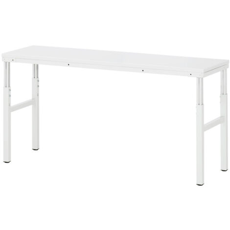 Rau Basis-Arbeitstisch Melamin BxTxH 1800x500x650-1000mm