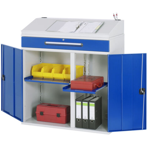 Rau Beistellschrank-Stehpult - Modell 02 BxTxH 1100x520x1110/1220mm