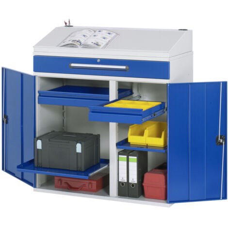 Rau Beistellschrank-Stehpult - Modell 03 BxTxH 1100x520x1110/1220mm