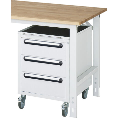 RAU, Caisson roulant, h x l x p 690 x 490 x 600 mm, 3 tiroirs