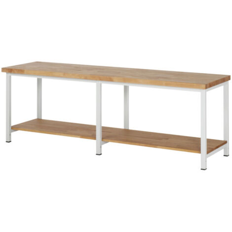 Rau établi modèle 8000 avec étagère LxPxH 2500x700x840mm
