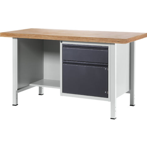 RAU, Établi, sur piétement série 8500, 1 tiroir, 1 porte, 1