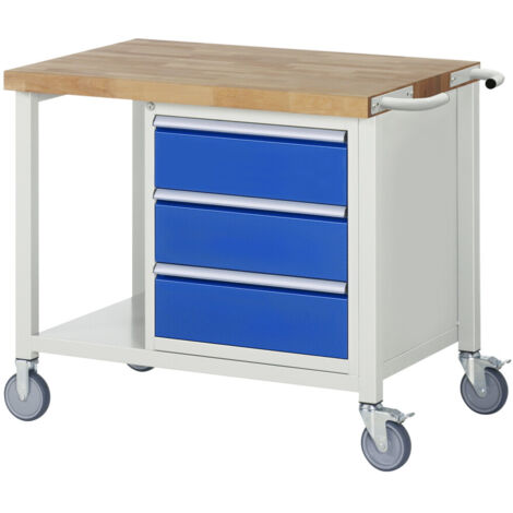 Rau Fahrbare Werkbank Modell 8157 BxTxH 1000x700x880mm