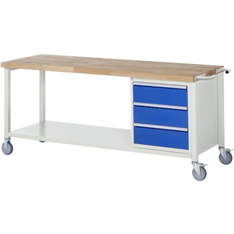 Rau Fahrbare Werkbank Modell 8157 BxTxH 2000x700x880mm