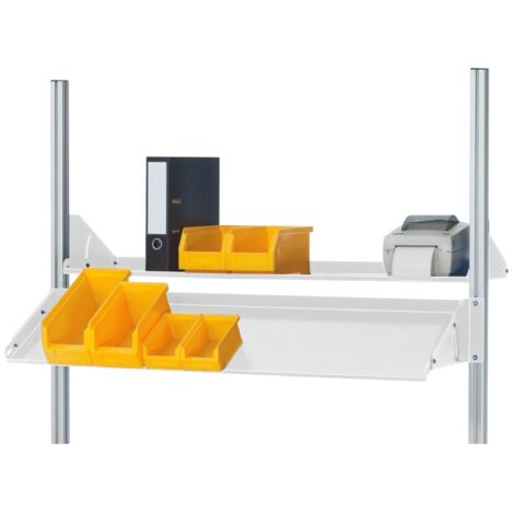 Rau Metallablage neigbar E, B1500(1360)xT300xH160mm, RAL7035