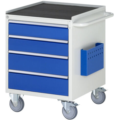 Rau Montagewagen Metall-Top 4 x Schublade-L 2x120, 2x150mm BxTxH 580x650x795 mm