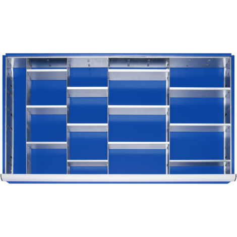 Rau Schubladen-Einteilungs-Set Schublade-XXL H 180-360mm 4 Trenn + 16 Steckwände